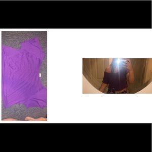 Off the shoulder shirt from pink